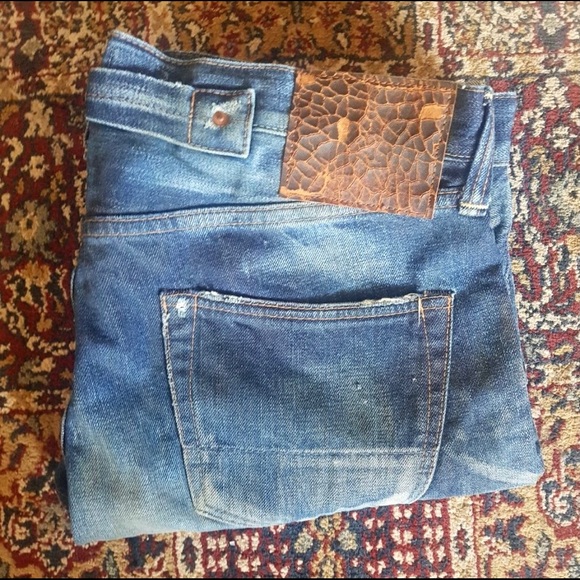 🌈 Amazing Japanese PRPS NOIR Selvedge Jeans SOLD - Picture 8 of 8